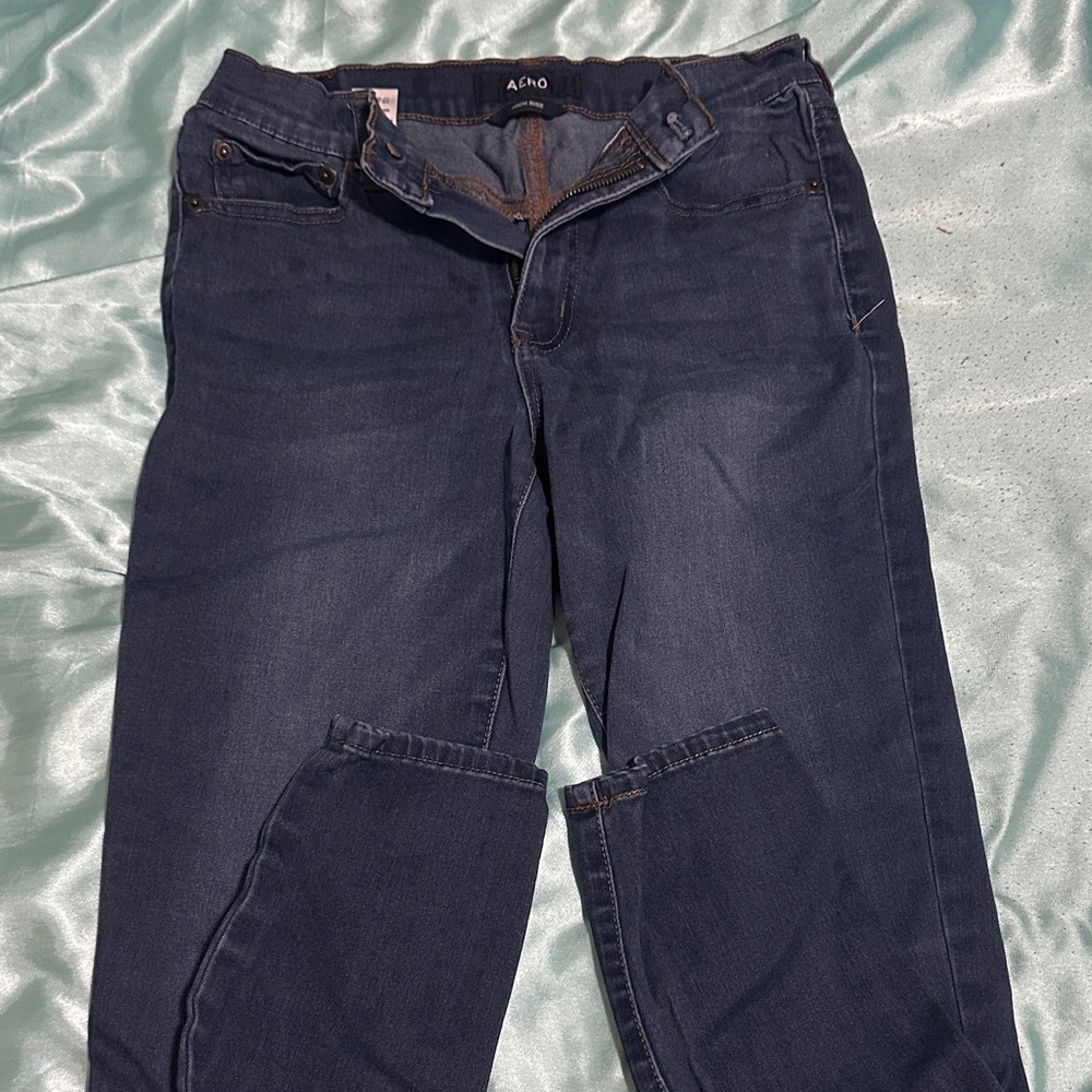 Aero Wonens Navy High Rise Jeans - Skinny